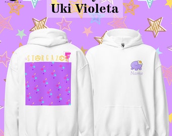 Uki Violeta Nijisanji Noctyx Stargazer Unisex Heavy Blend Hooded Sweatshirt Hoodie | Vtuber Merch