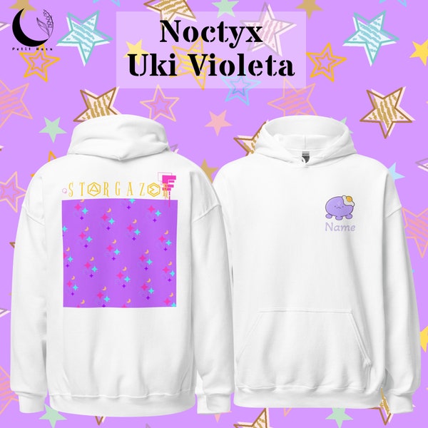 Uki Violeta Nijisanji Noctyx Stargazer Unisex Heavy Blend Hooded Sweatshirt Hoodie | Vtuber Merch