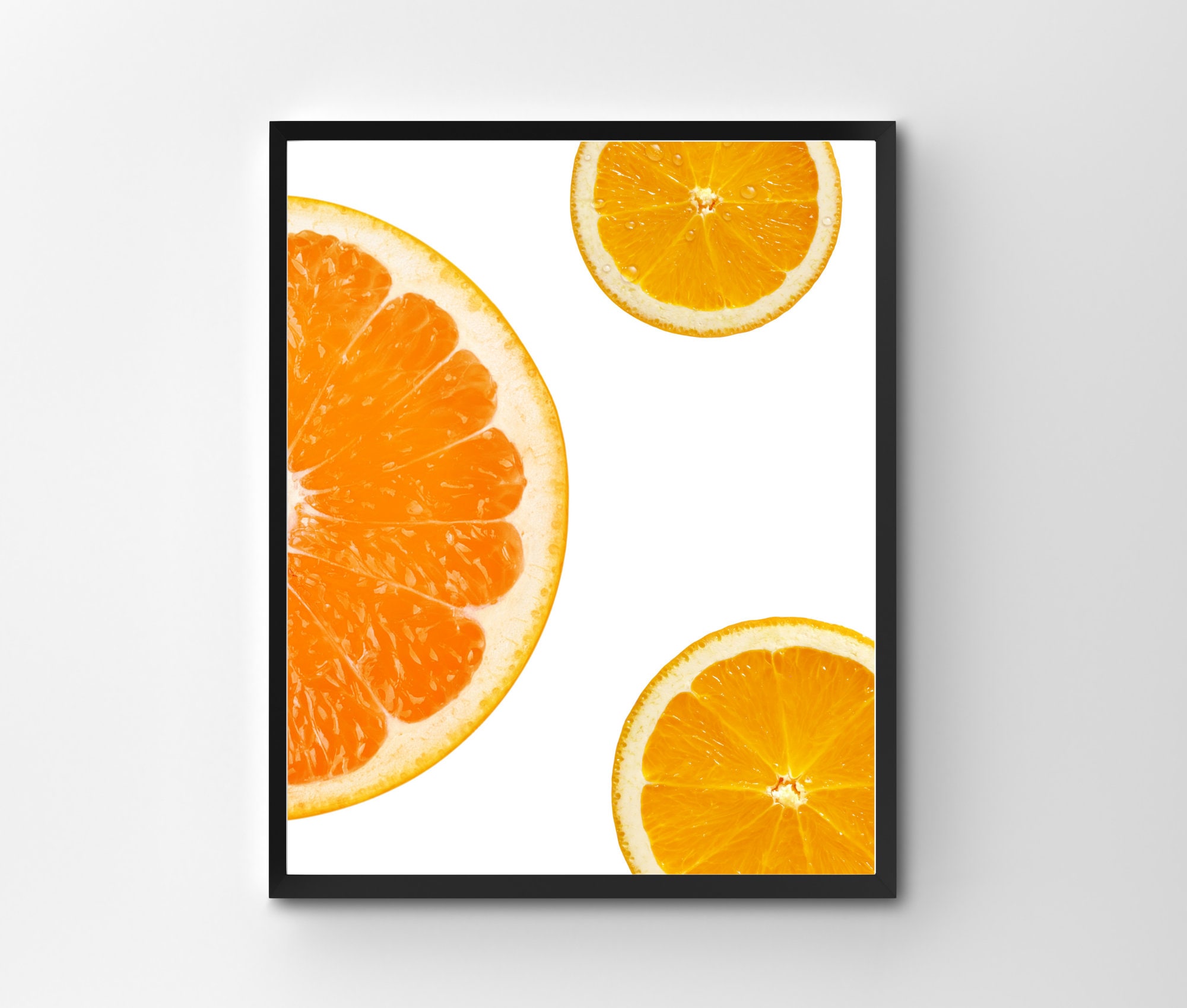 Orange Fruit Poster Citrus Wall Art Fruit Digital Print Etsy