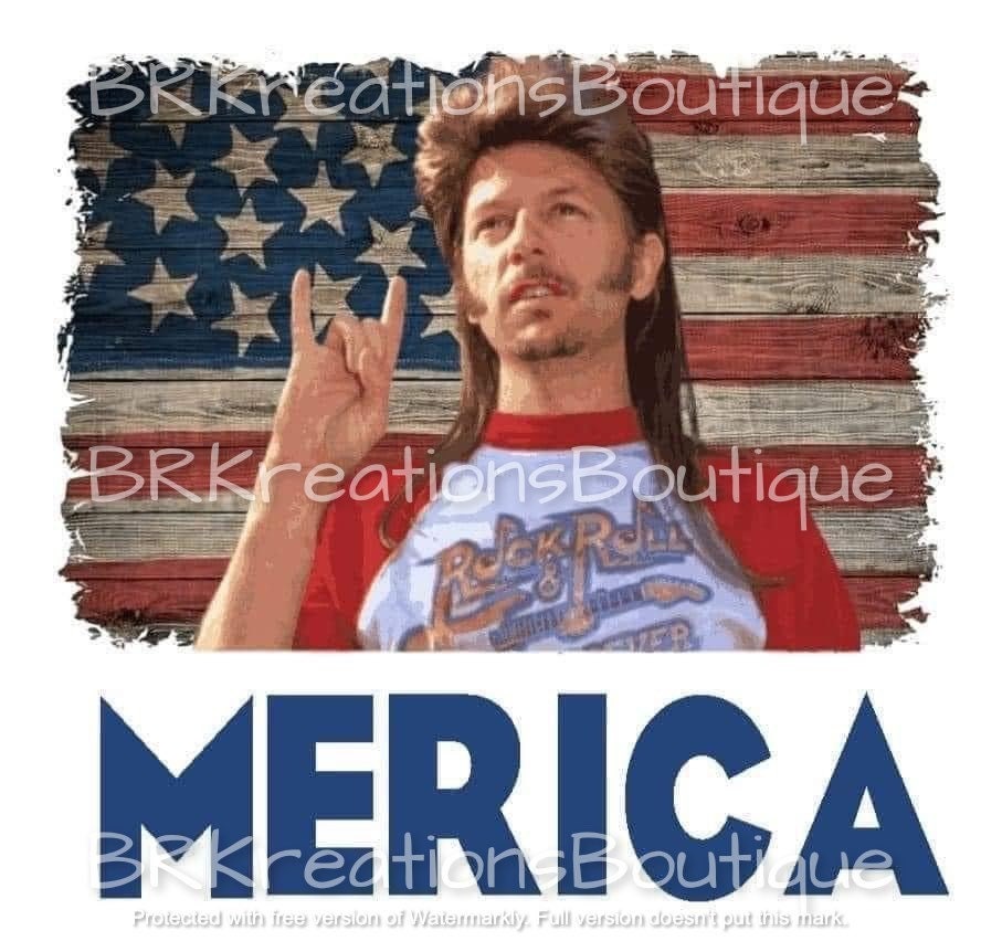 READY TO PRESS, Heat Transfer, Sublimation Design, Joe Dirt Merica, F…