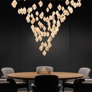 Flower Pendant Light - Staircase Ceiling Light - Chandelier Modern for Kitchen Island, Unique Pendant Lighting