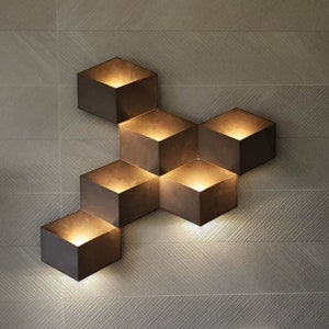 Nordic Metal Wall Sculpture Lamp: Modern Minimalist Wall Light