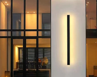 Black Wall Sconce l Minimalist Outdoor Light Gift l Wall Lamp Modern Home Decor