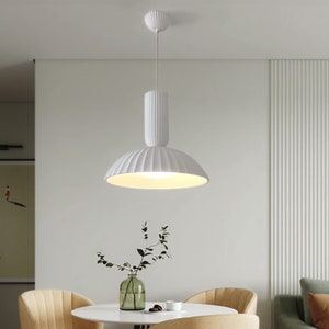 Picture of Plaster White Pendant Light Nordic, Pendant Light for Living Room ...