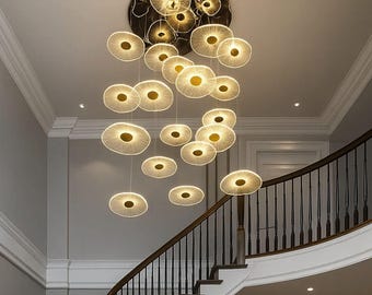 Gold Kitchen Island Pendant Lighting Contemporary Acrylic Modern Chandelier