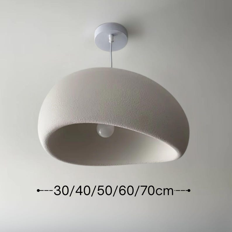 Wabi Sabi Pendant Light Trio: Japandi Style Kitchen Island Lighting Bild 10