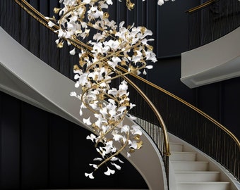 Flower Chandelier Lighting, Ceramic Ceiling Pendant Lights, Staircase Chandelier Lighting Modern, Pendant Chandelier Kitchen