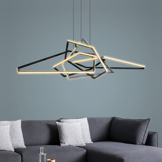 Pendant Light Pentagon Black Kitchen 