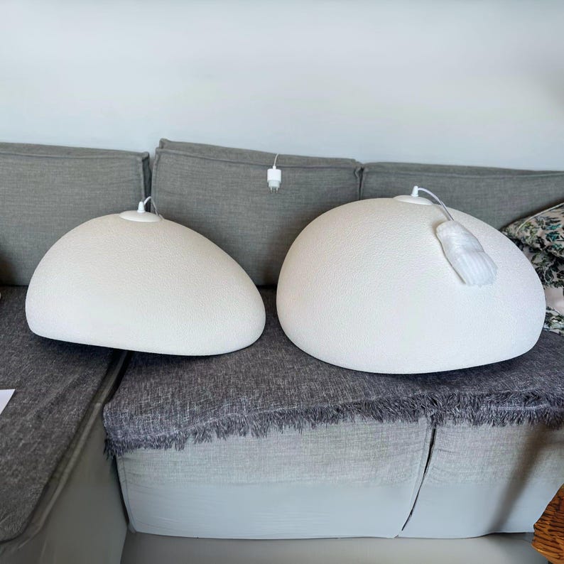 Wabi Sabi Pendant Light Trio: Japandi Style Kitchen Island Lighting Bild 7