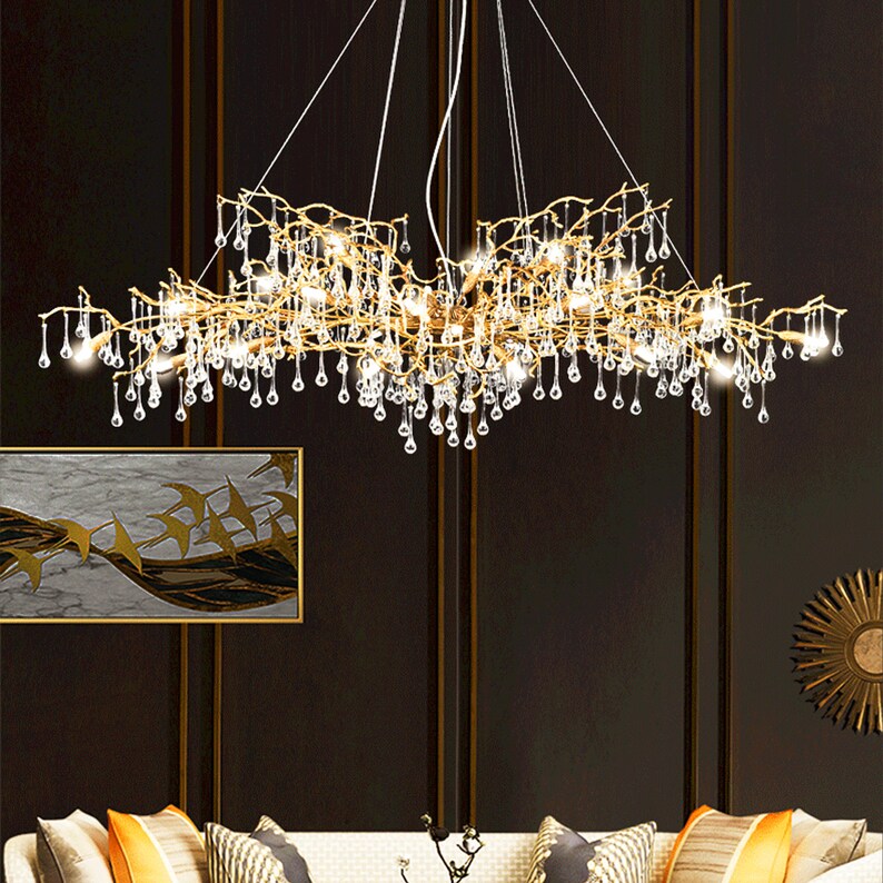 ART Chandelier Lighting Dining Room L Modern Chandelier Etsy