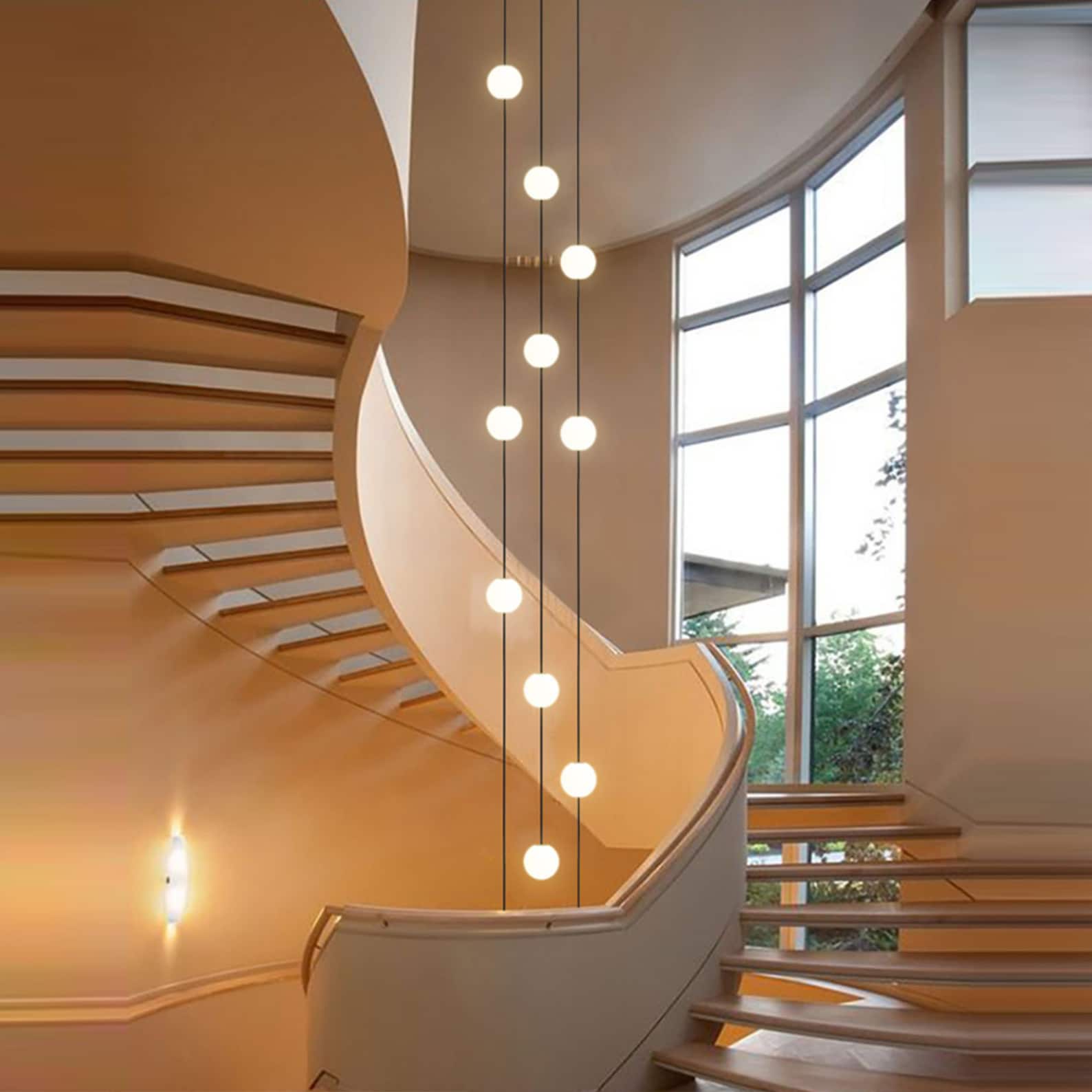 Staircase Modern Chandelier Chandelier Modern Lighting With - Etsy