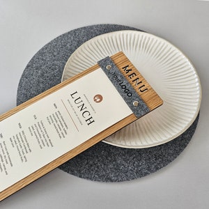 Portamenù in legno per ristoranti, Portamenù personalizzato, Menù per la carta dei vini, Menù con logo, Menù per il pranzo, Menù per bar, Menù per matrimoni