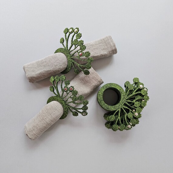 Portatovaglioli A Forma Di Albero Di Natale In Metallo Verde - Decorazione Natalizia Per Tavolo, 15x15x5 Cm - Distributore Tovaglioli Per Casa E Festività