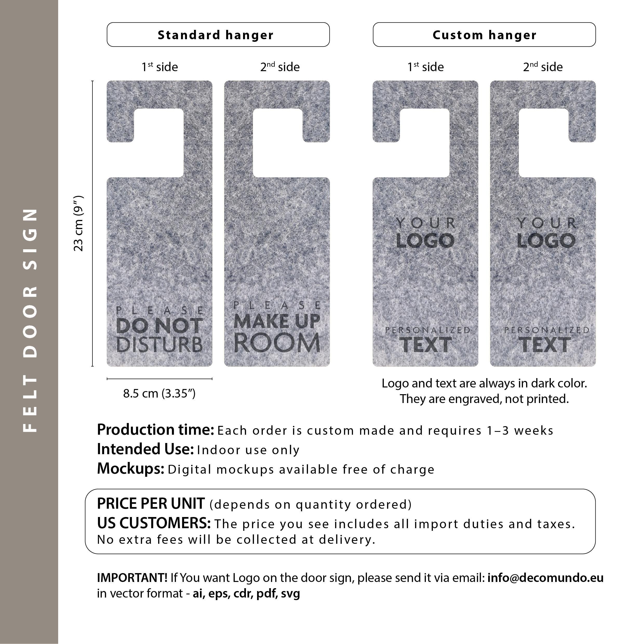 Custom Do Not Disturb Sign, Rectangle Personalized Felt Door Hanger for ...