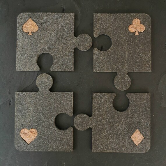 Sottobicchieri da tavolo, set di 4 sottobicchieri, decorazioni per