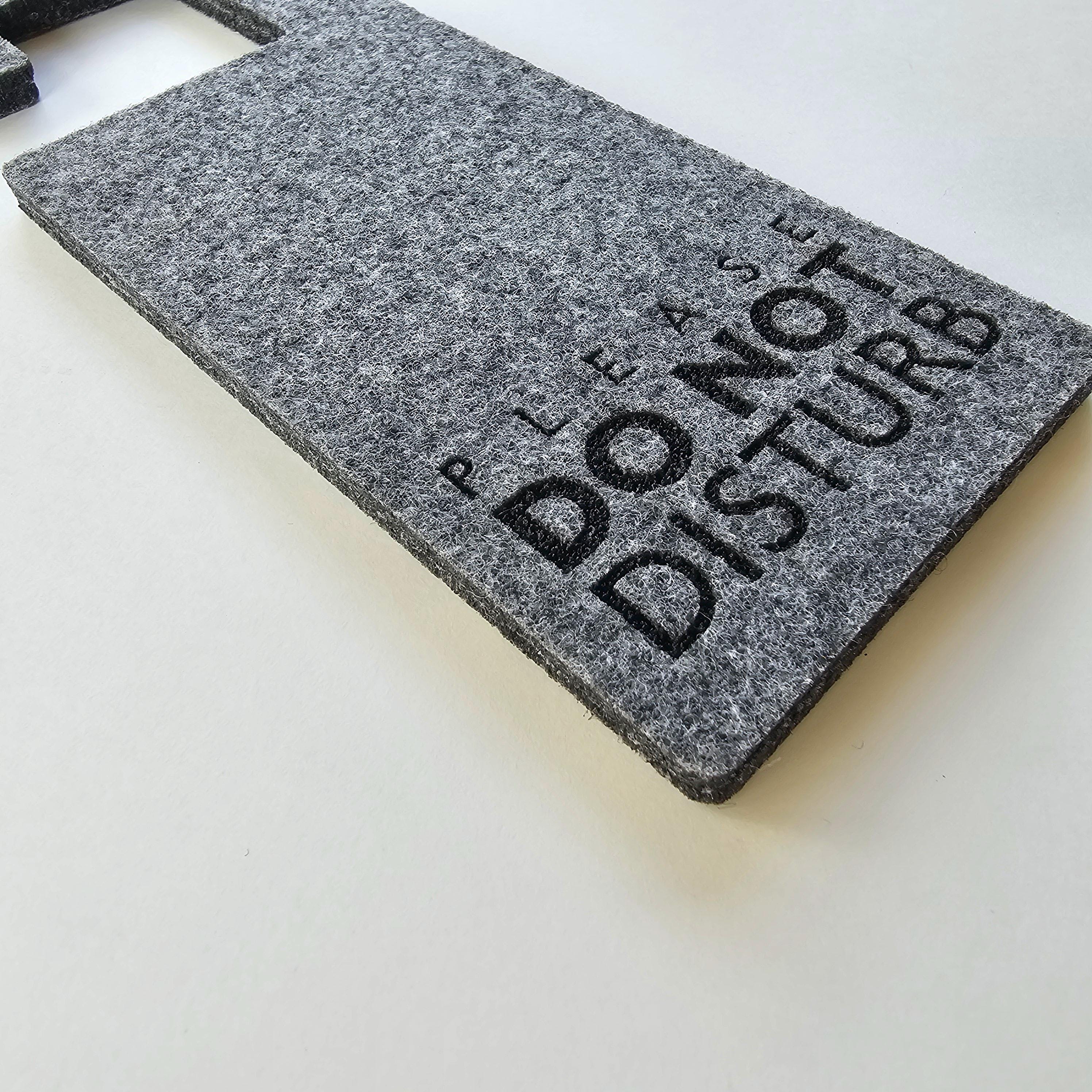 Custom Do Not Disturb Sign, Rectangle Personalized Felt Door Hanger for ...