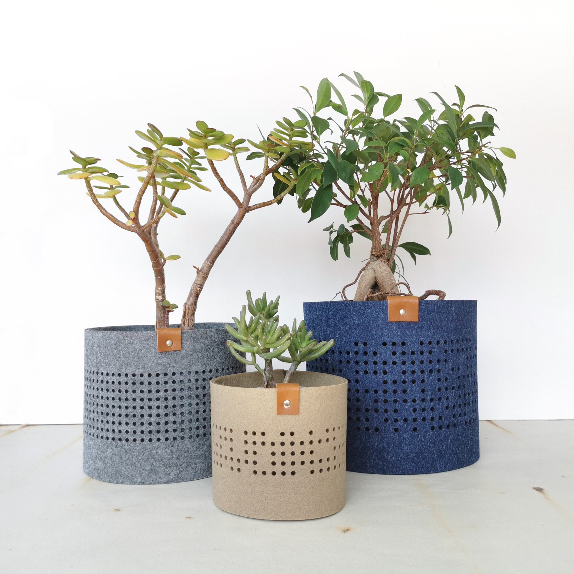 Decorative plant pot covers - Flower pot cover ideas 3 sizes