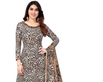 tiger print salwar kameez