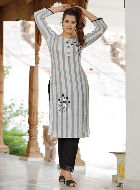 a line straight kurti