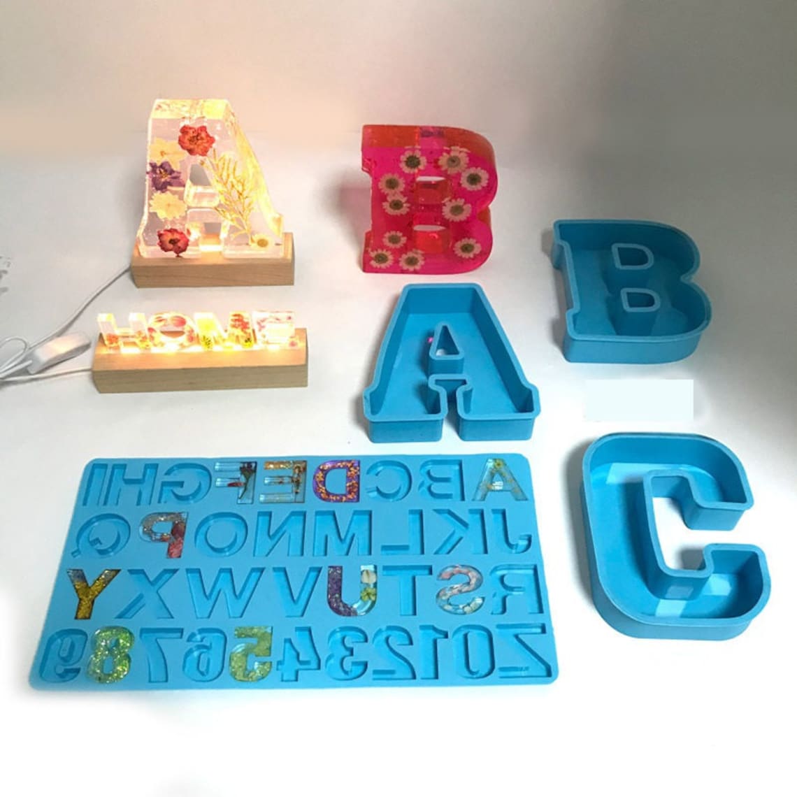 Large Letter mold resin Alphabet molds AZ 26 alphabets 6 Etsy