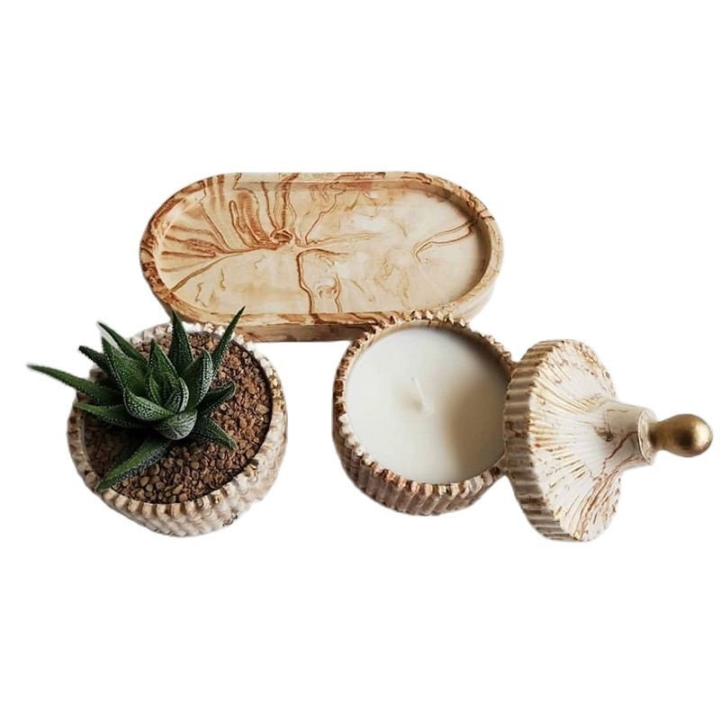 Concrete Jar Mold Resin Candle Jar Mold Candle Holder Mold | Etsy