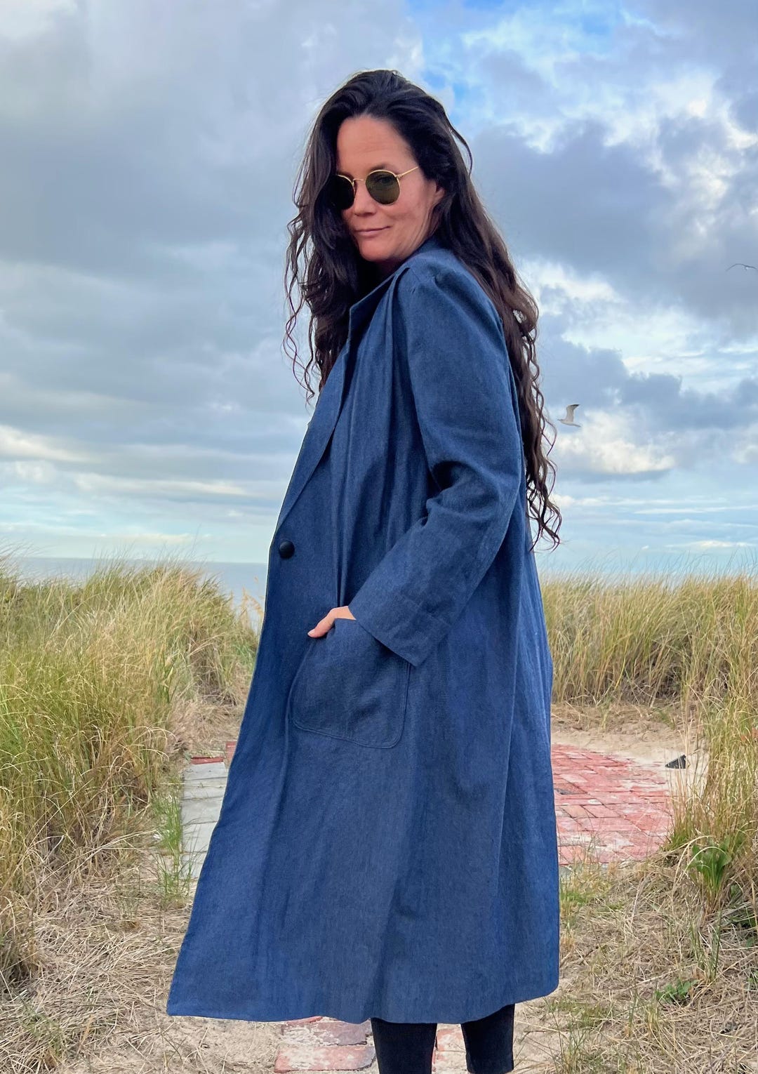 Vintage late 60s Duster Coat S M
