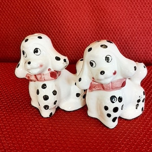 Spotted Dogs Salt and Pepper Shakers 1950s