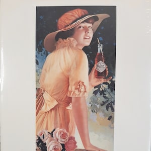 Coca Cola Calendar Art Poster Printed 1990 New in Plastic