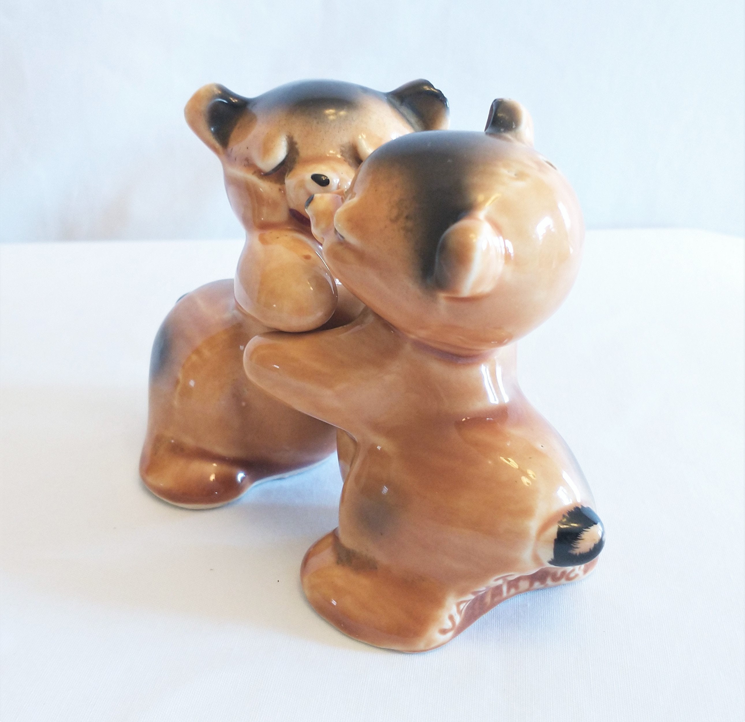 Bear Hug Salt and Pepper Shakers Van Tellingen Vintage From Etsy UK