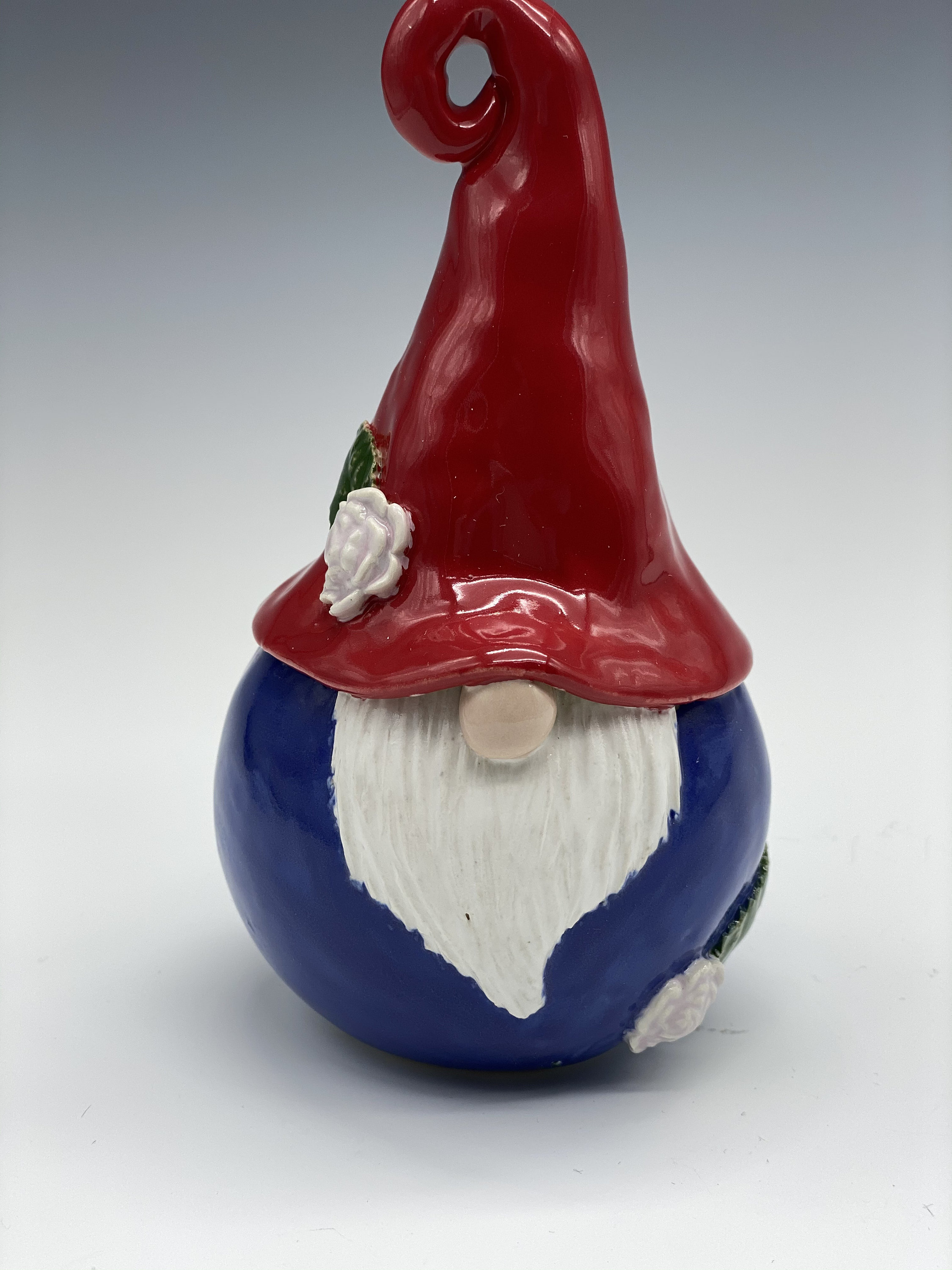 Round ceramic gnome figure garden gnome outdoor decor Etsy