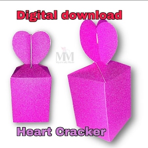 Heart Cracker SVG | Cracker SVG | Love SVG | Christmas svg | Cracker digital download | Heart Digital download | Wax melt svg | gift box svg