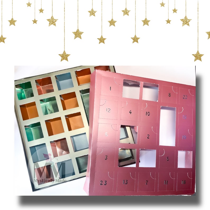 24 Day Advent Calendar SVG Digital File Svg Christmas Etsy