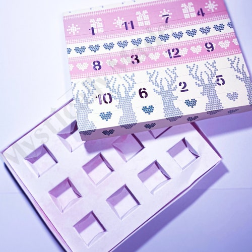 Advent Calendar SVG Advent Calendar for Wax Melts or Treats Etsy