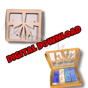 SVG Clasp Box for Stansfield 8-cell Clamshell - Wax Melt Packaging -Stansfield HB Box SVG - Instant Download