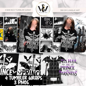Ozy PNG Mega BUNDLE / in memoria del memoriale / principe dell&#39;oscurità / Ozy Tumbler / Oscurità / sublimazione / RIP
