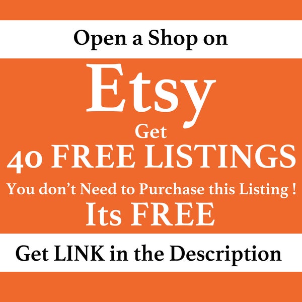 40 Free Listings Etsy
