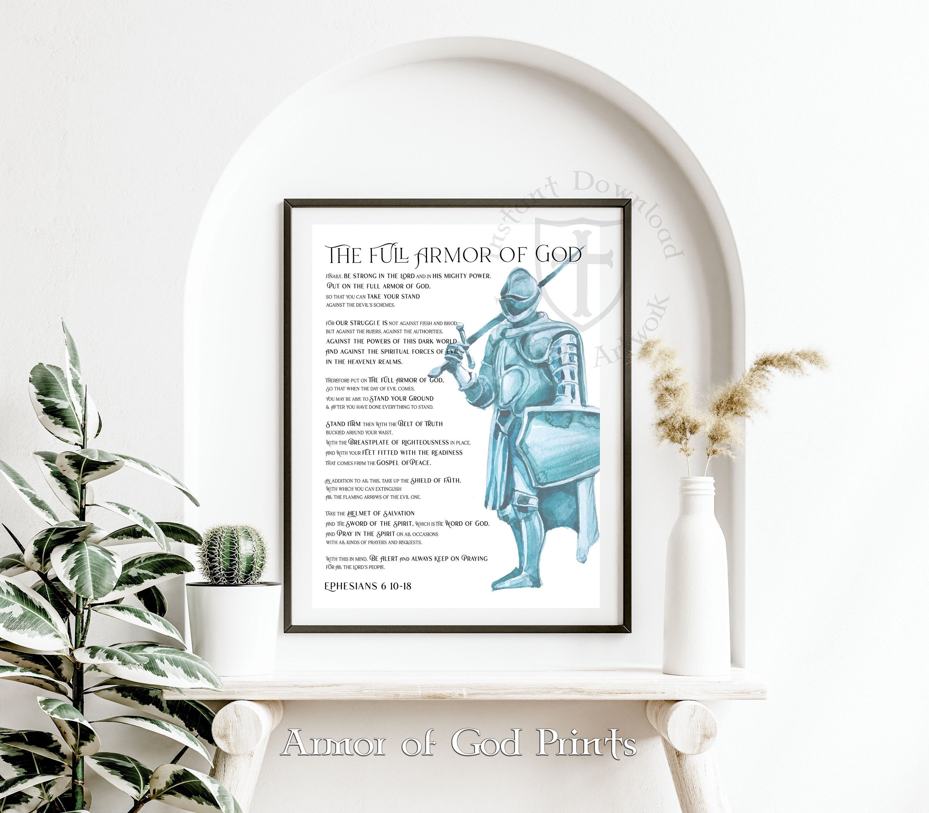 Armor of God Printable, Ephesians6, Scripture Print,you Are Gods