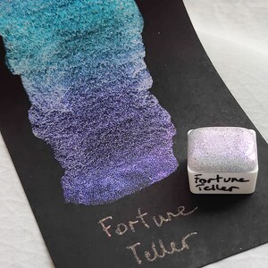 Acquerello artigianale cangiante olografico colorshift interferenza FORTUNE TELLER