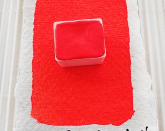 Orange handmade watercolor lettering paint color handlettering fluorescent Orange NEON