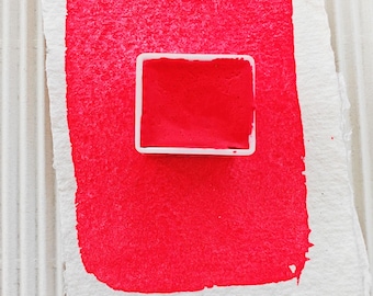 Orange watercolor handmade lettering paint color handlettering fluorescent Orange Red NEON