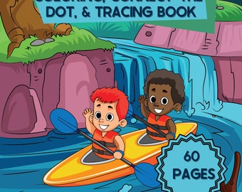 Camping Coloring Book: Kids' Nature Activities (Digital Download, PDF)