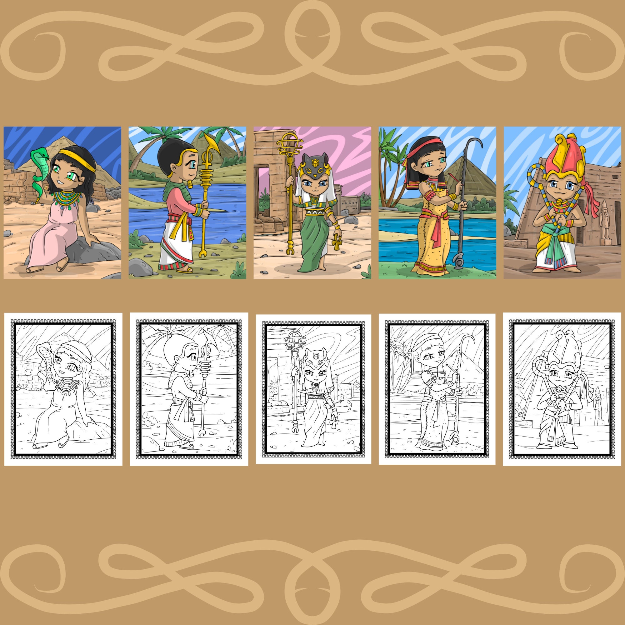 Egyptian Coloring, History Coloring, Egypt Coloring, Ancient Egyptian