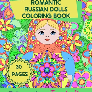 Russian Doll Coloring, Doll Coloring, Cute Coloring, Mandala Coloring, Russian Coloring, Russian Dolls Coloring, Russian Doll