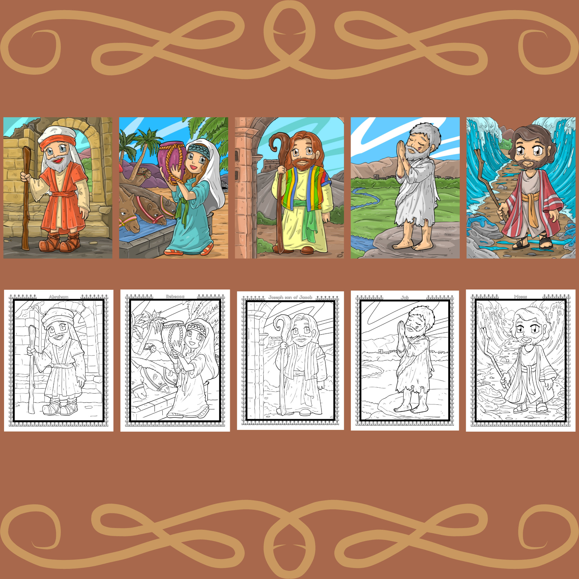Bible Coloring, Kids Bible Coloring, Christian Coloring, Bible