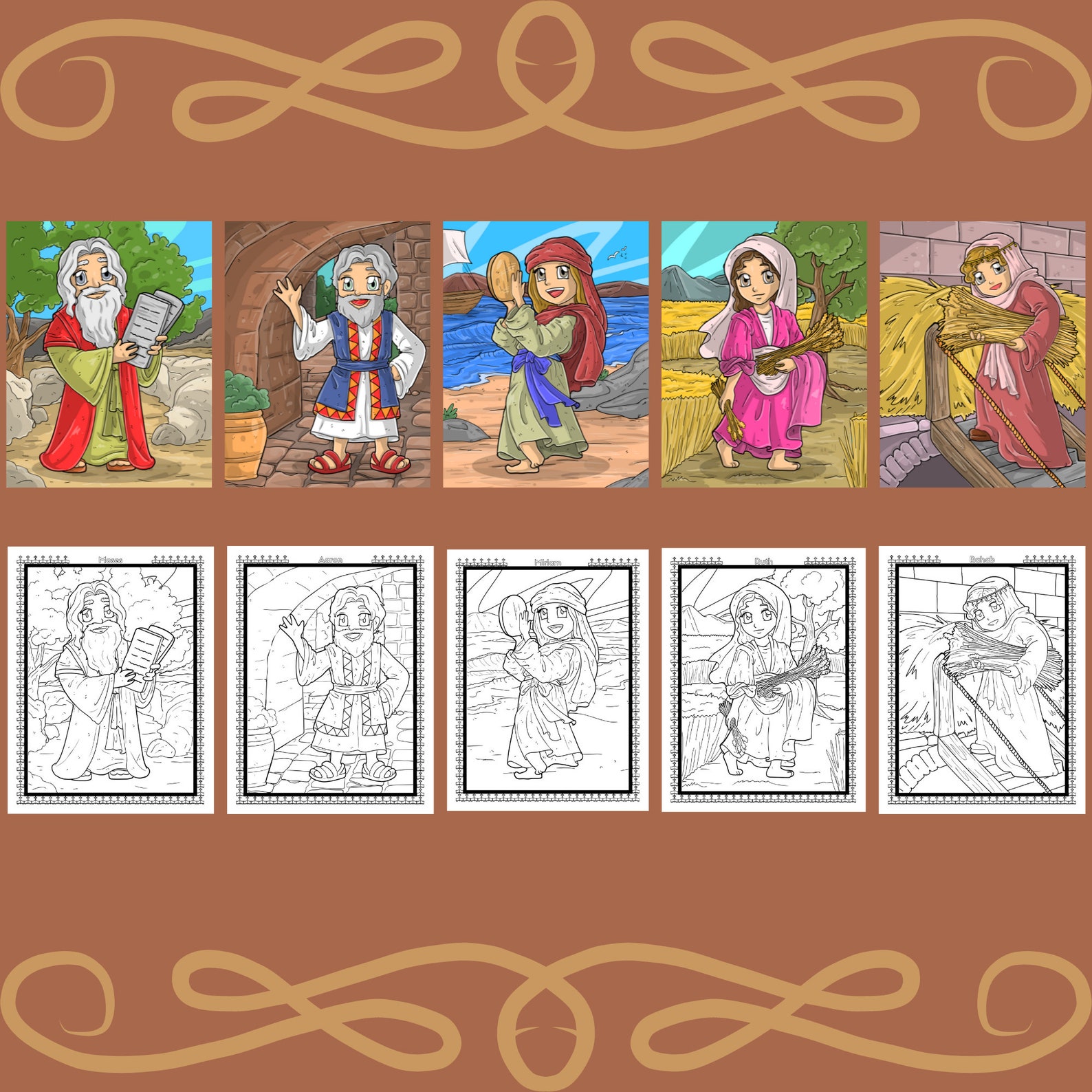 Bible Coloring, Kids Bible Coloring, Christian Coloring, Bible ...