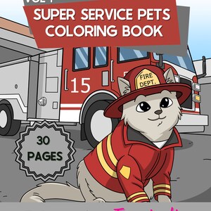 Pet Coloring, Pets Coloring, Animal Coloring, Hero Coloring, Cute Coloring, Service Animal Coloring, Kids Coloring, Heroes, Hero Pets