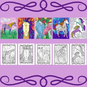 Horse Coloring, Animal Coloring, Mandala Coloring, Horse Art, Horse Drawing, Horse, Horses, Adult Coloring image 4