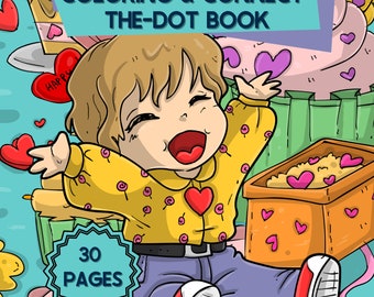 Valentine Cuties Coloring Book, Kawaii Chibi Style (Digital Download)