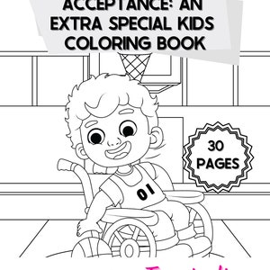 Special Needs Kids Coloring Book: Diversity & Inclusion (Digital Download)