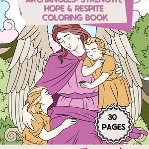 Angel Coloring, Archangel Coloring, Religious Coloring, Christian Coloring, Spiritual Coloring, Angel Art, Angel Drawing, Angel